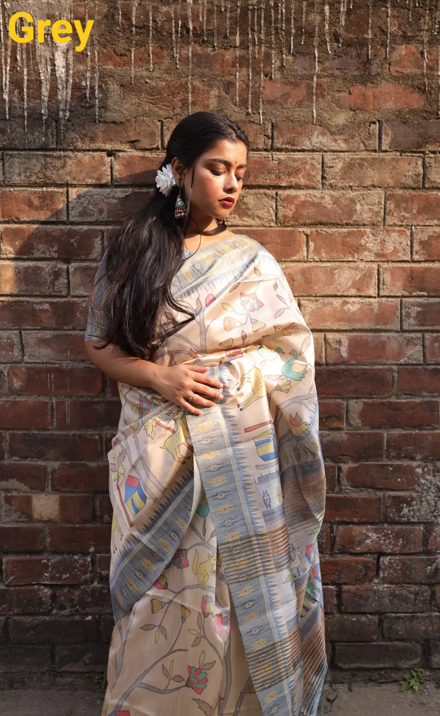 Light Weight Soft Tussar Silk Saree 